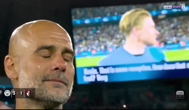 Pep Guardiola roi nuoc mat khi Kevin De Bruyne noi loi chia tay Man City