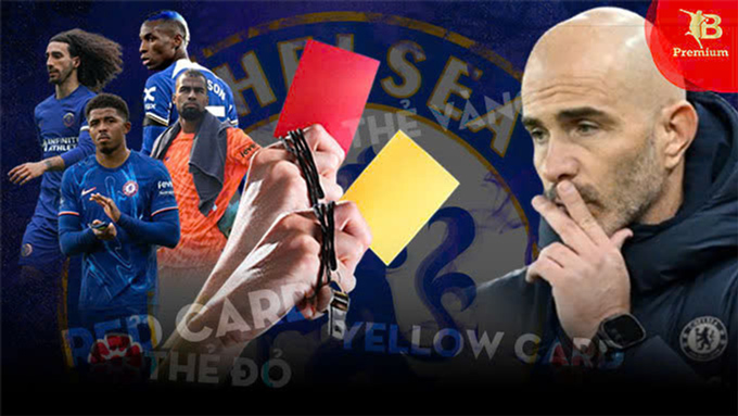 Chelsea đang phải nhận nhiều thẻ phạt mùa này