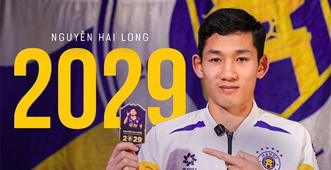 CLB Hà Nội gia hạn hợp đồng với Hai Long đến năm 2029