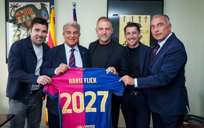 HLV Hansi Flick chính thức gia hạn hợp đồng với Barca 1