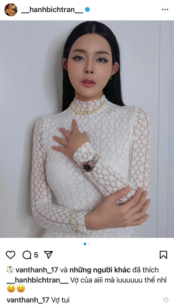 Văn Thanh khẳng định "chủ quyền" trên trang cá nhân của bạn gái với dòng bình luận "Vợ tui" gây chú ý